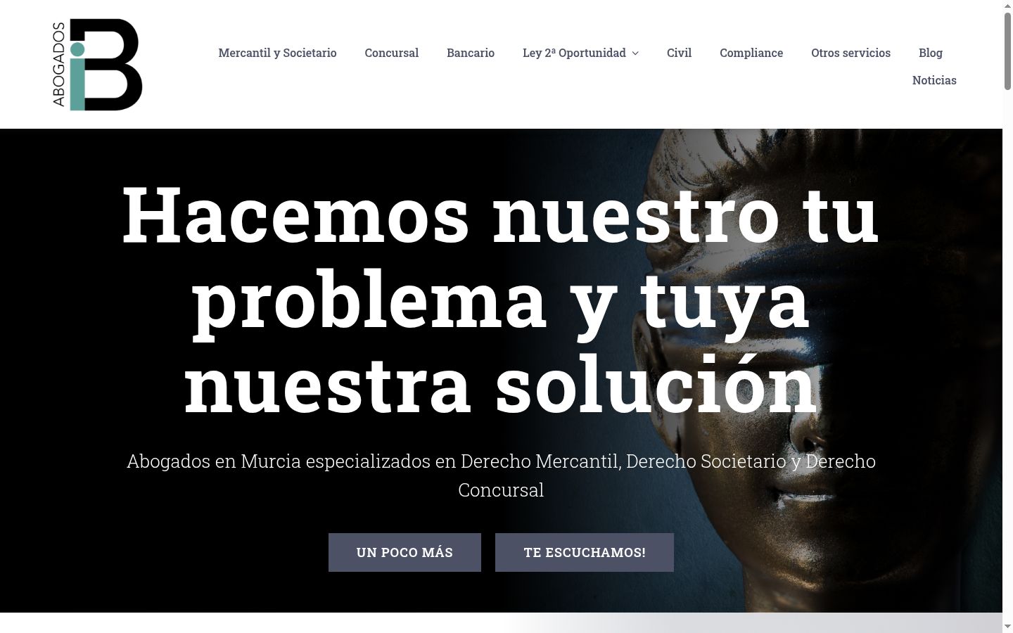 Captura de pantalla del banner de consentimiento mostrado antes de cualquier interacción