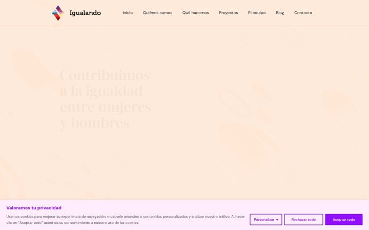 Screenshot of igualando.es