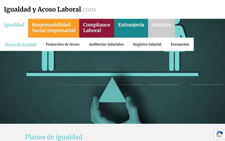 Screenshot of igualdadyacosolaboral.com