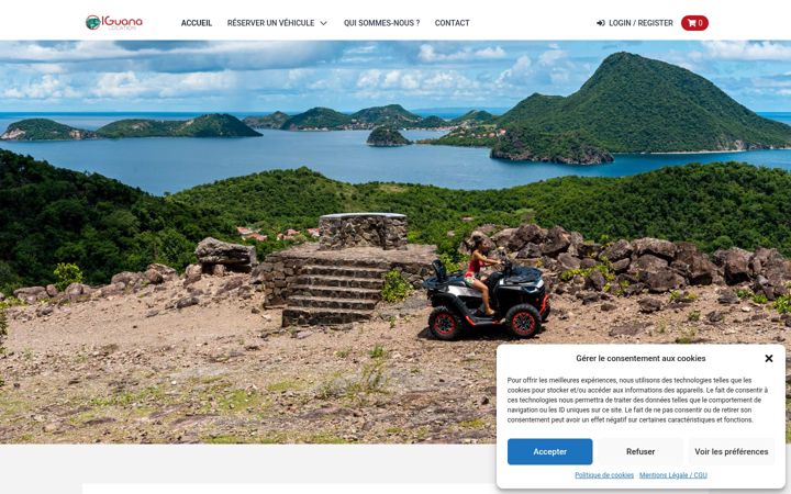 Screenshot of iguanalocation.com