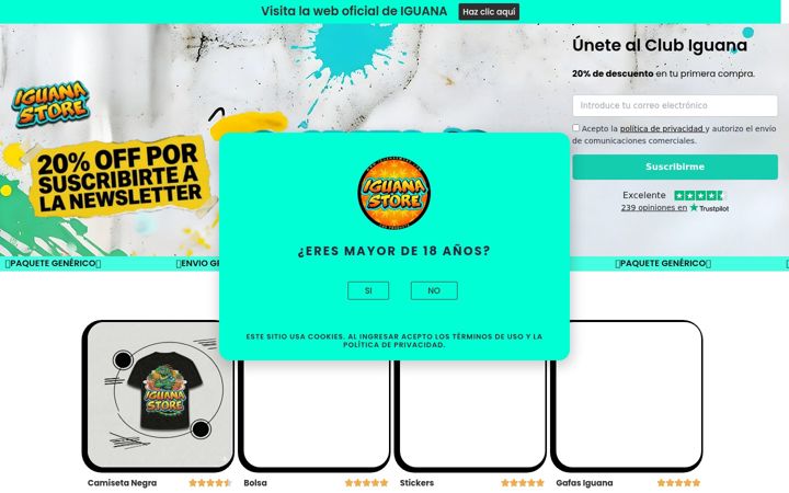 Screenshot of iguanastoreonline.com