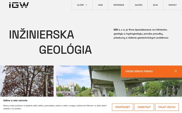 Screenshot of igw.sk