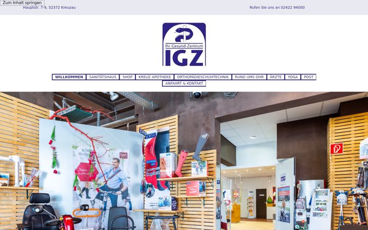 Screenshot of igz-kreuzau.de