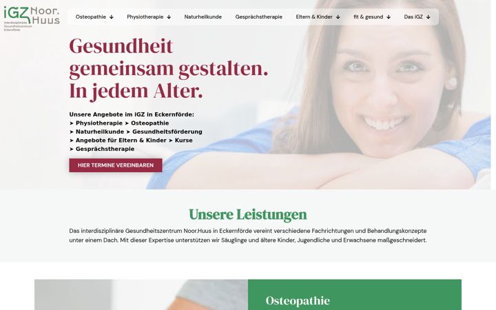 Screenshot of igz-noorhuus.de
