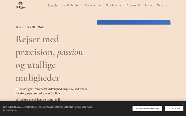 Screenshot of ih-rejser.dk