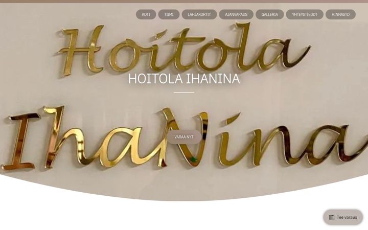 Screenshot of ihanina.fi