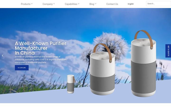 Screenshot of ihastekpurifier.com