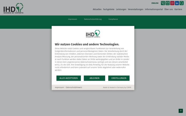 Screenshot of ihd-dresden.de