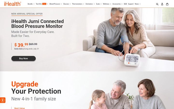 Screenshot of ihealthlabs.com