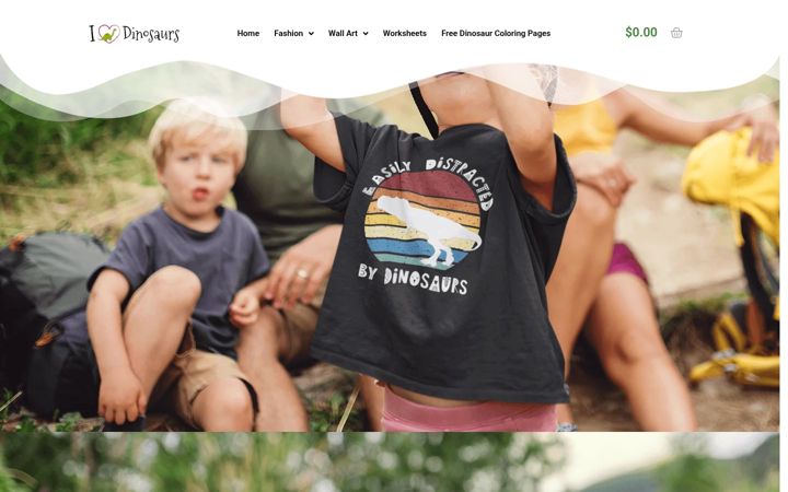 Screenshot of iheartdinosaurs.com