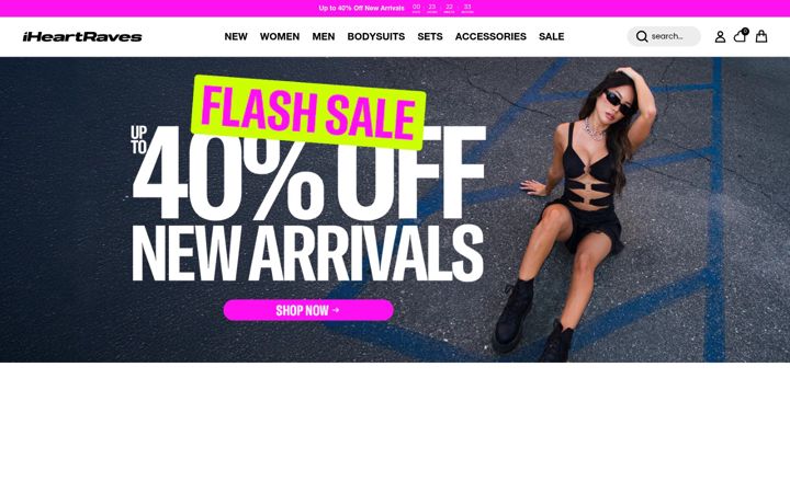 Screenshot of iheartraves.com