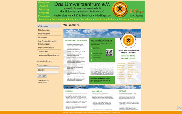 Screenshot of ihg-ev.de
