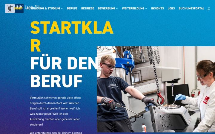 Screenshot of ihk-deinezukunft.de
