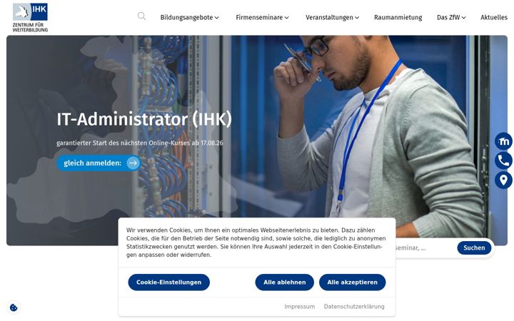 Screenshot of ihk-weiterbildung.de