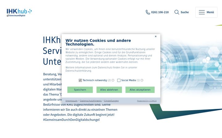 Screenshot of ihkhub-koblenz.de