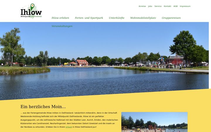 Screenshot of ihlow-tourismus.de