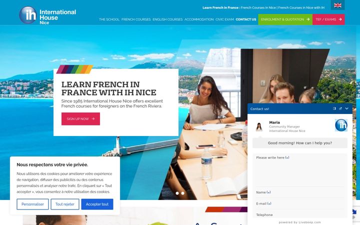 Screenshot of ihnice.com