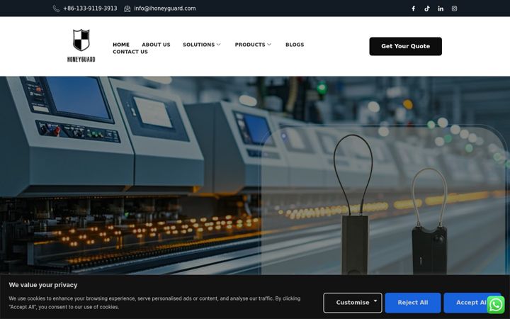 Екранна снимка на ihoneyguard.com