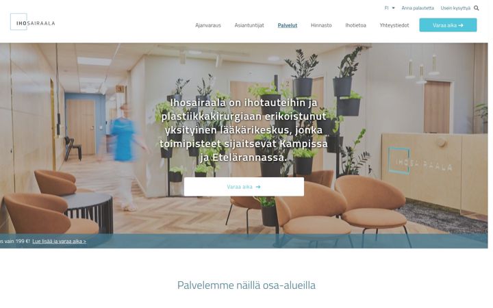 Screenshot of ihosairaala.fi