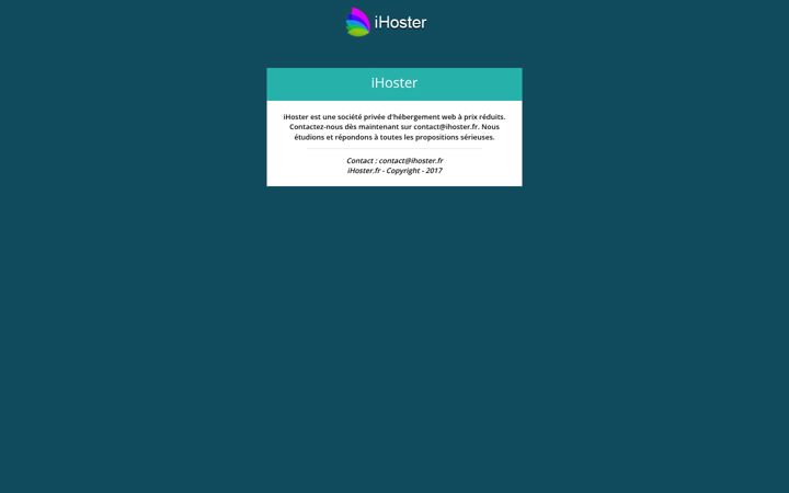 Screenshot of ihoster.fr