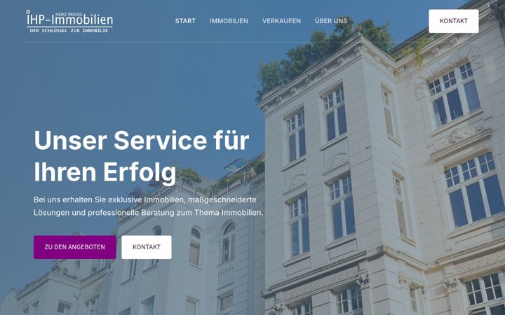 Screenshot of ihp-immobilien.de