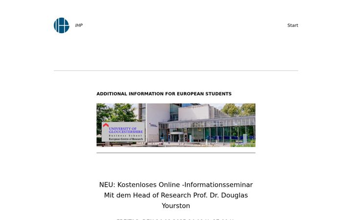Screenshot of ihp-online.de
