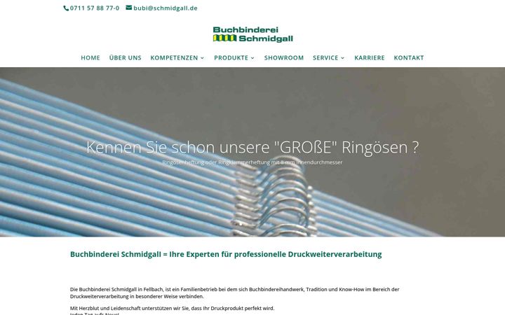Screenshot of ihr-buchbinder.de