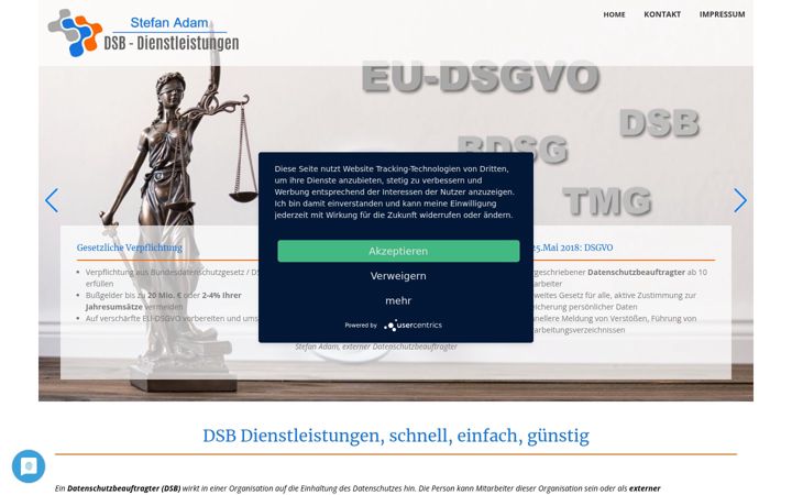 Screenshot of ihr-dsb.eu