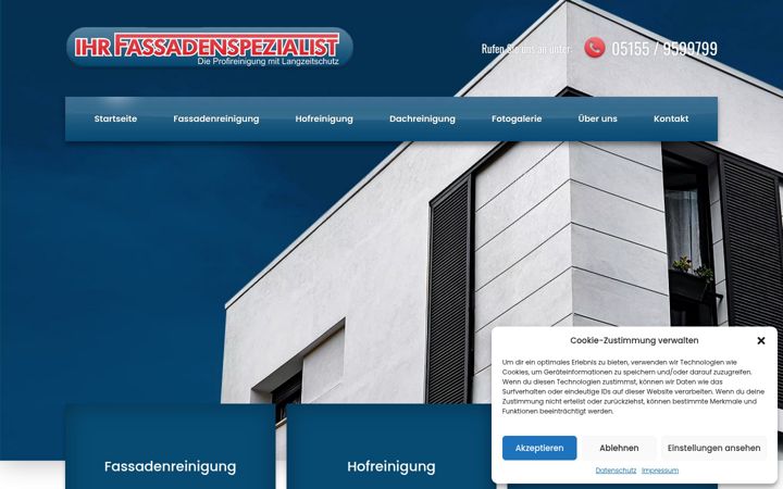 Screenshot of ihr-fassadenspezialist-laubinger.de