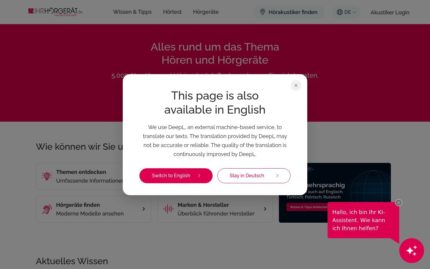 Screenshot tal-banner tal-kunsens muri qabel kwalunkwe interazzjoni