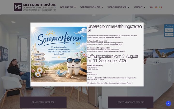 Screenshot of ihr-kieferorthopaede-in-muenchen.de