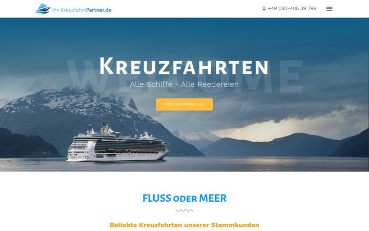 Screenshot of ihr-kreuzfahrtpartner.de