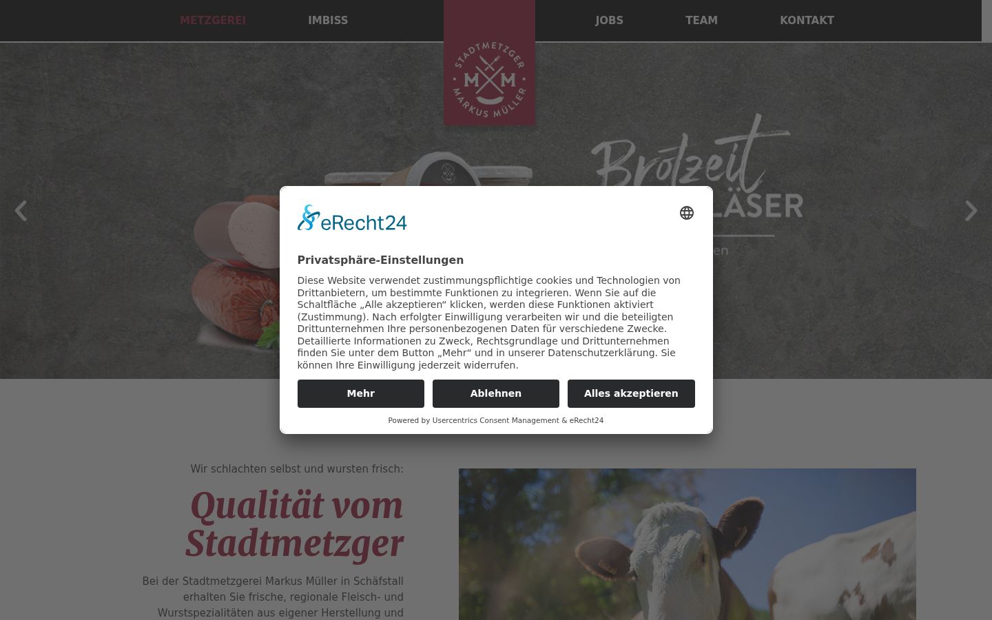 Screenshot tal-banner tal-kunsens muri qabel kwalunkwe interazzjoni