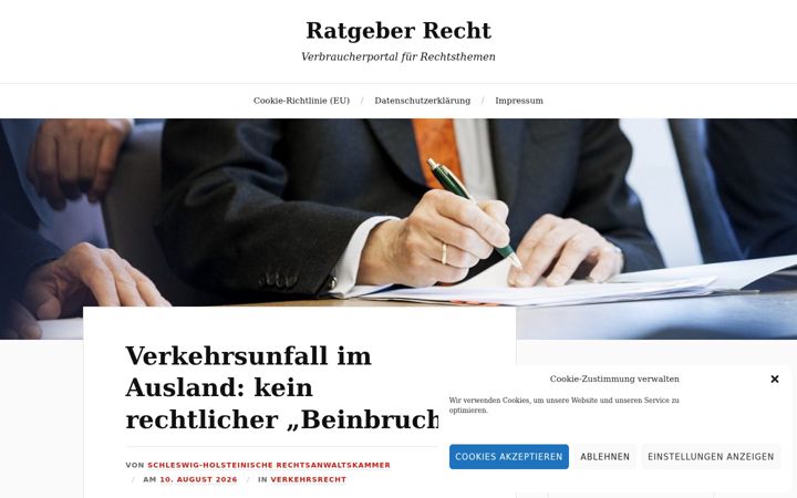 Screenshot of ihr-ratgeber-recht-online.de