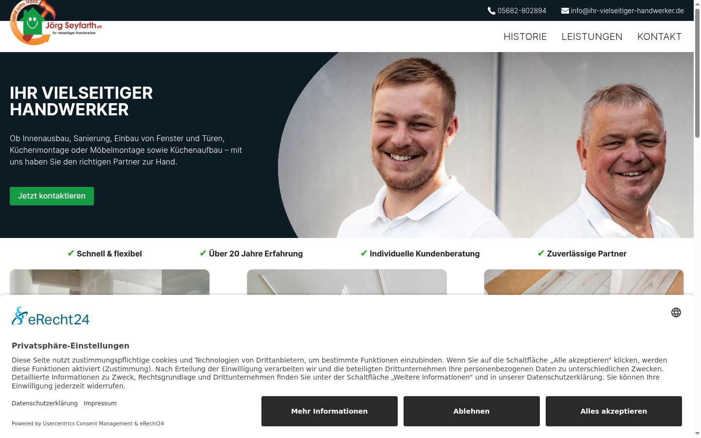 Screenshot tal-banner tal-kunsens muri qabel kwalunkwe interazzjoni