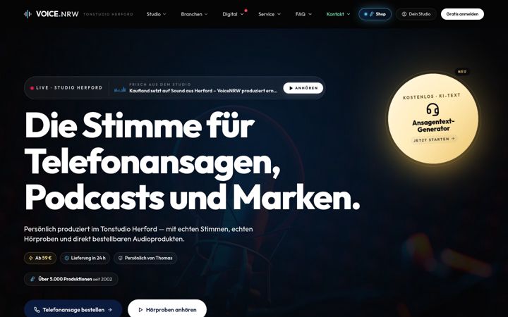 Screenshot of ihr-werbesprecher.de