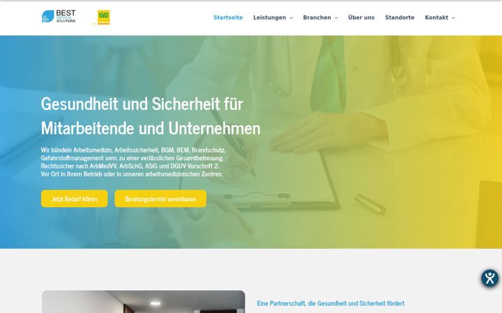 Screenshot of ihre-arbeitsmedizin.de
