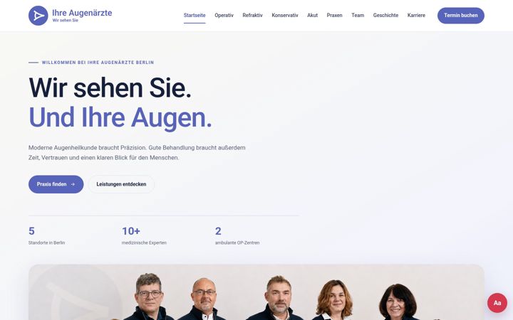 Screenshot of ihre-augenaerzte.de