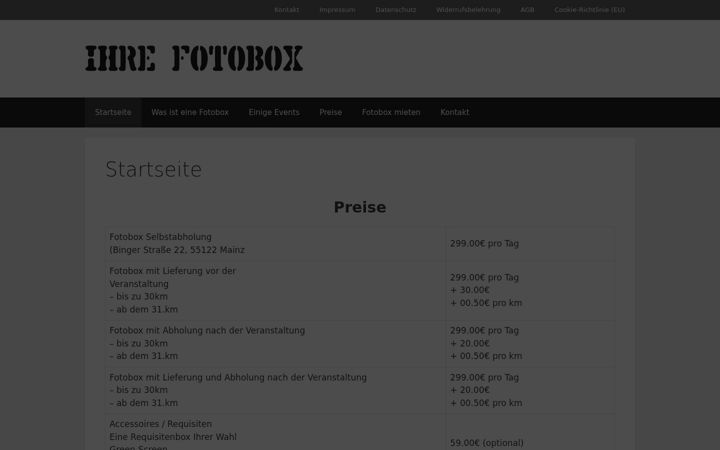 Screenshot of ihre-fotobox.de