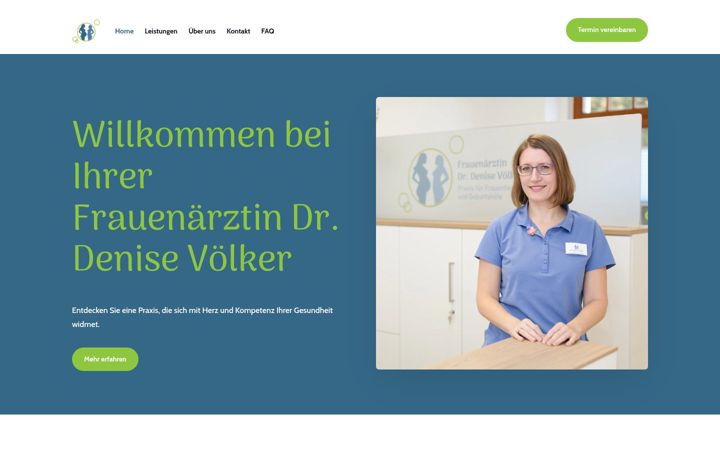 Screenshot of ihre-frauenaerztin-voelker.de
