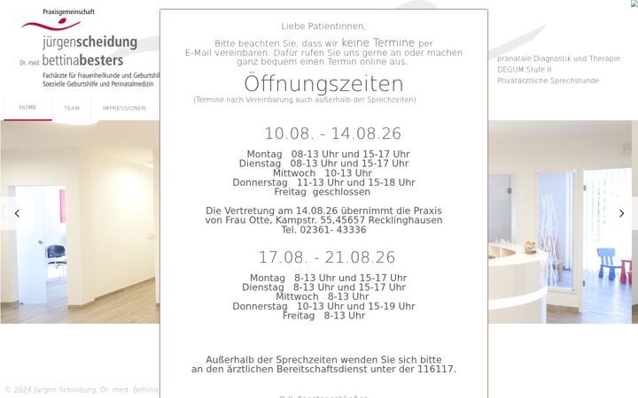 Screenshot of ihre-gynaekologen.com