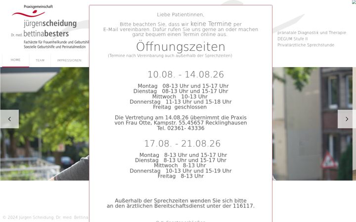Screenshot of ihre-gynaekologen.de