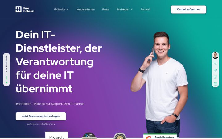 Screenshot of ihre-helden.de