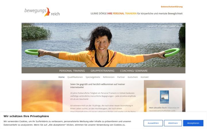 Screenshot of ihre-personal-trainerin.de