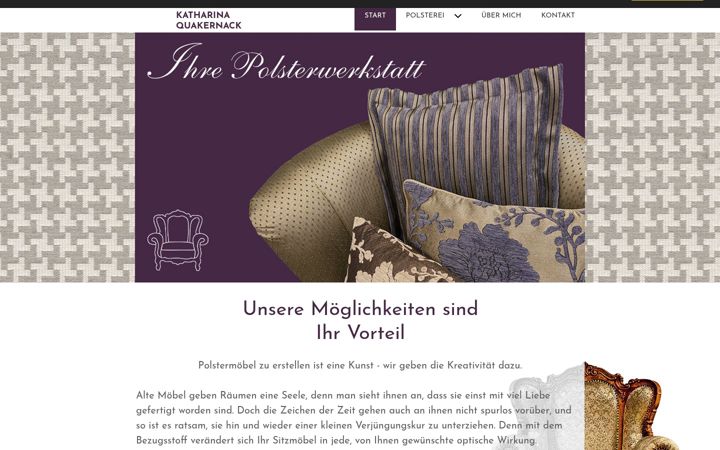 Screenshot of ihre-polsterwerkstatt.de
