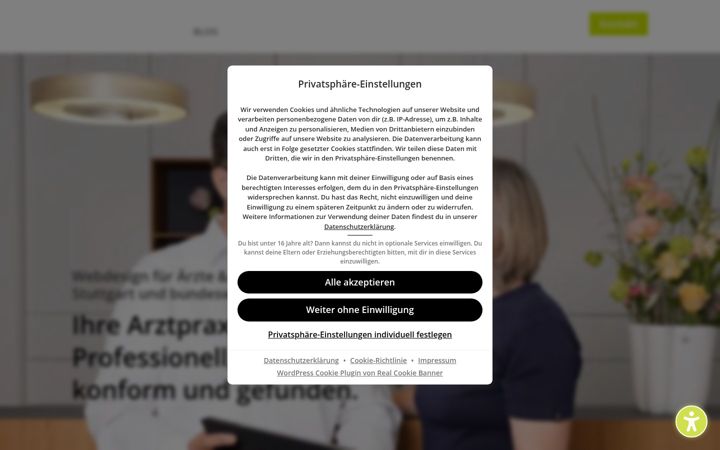 Screenshot of ihre-praxis.online