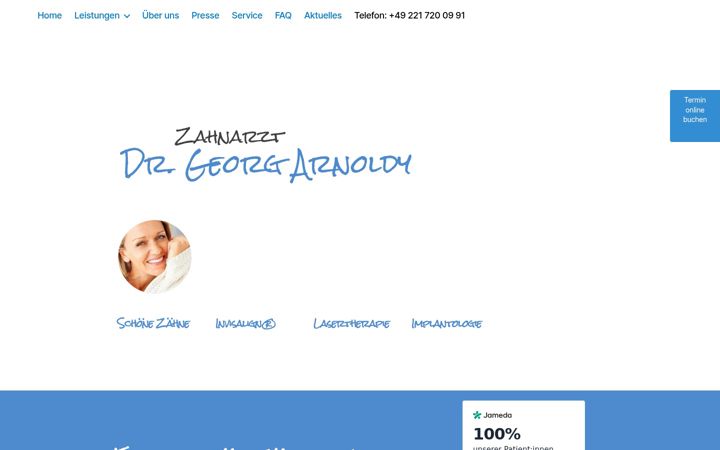 Screenshot of ihre-zahnarztpraxis-ist.net