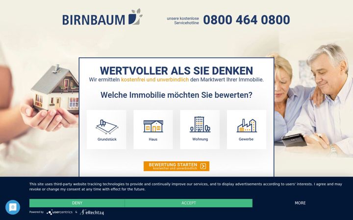 Screenshot of ihreimmobiliebewerten.de
