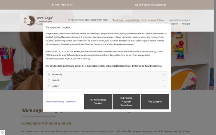 Screenshot of ihrelogo-rosslau.de