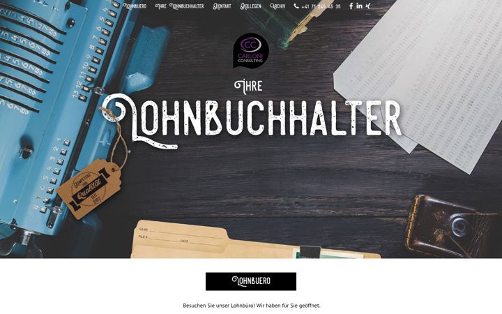Screenshot of ihrelohnbuchhalter.ch